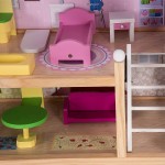 Casa de papusi din lemn MDF - Wooden Dollhouse cu patru etaje si mobilier inclus Casa de papusi din lemn MDF - Wooden Dollhouse cu patru etaje si mobilier inclus